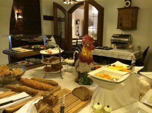 Hotel breakfast buffet in Würzburg