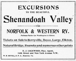 Excursions to the Shenandoah Valley