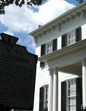 The site of George Washington's well in Fort Loudoun on North Loudoun Street